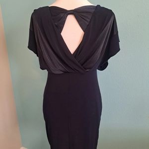 Sweet Storm Mini Dress Diagonal Stripe  Fitted Sheath Size Medium Short Sleeve